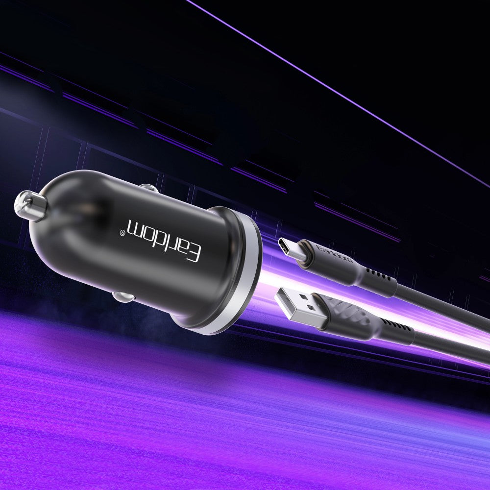 30W USB + USB-C Fast Car Charger – Dual Port Quick Charge Adapter for All Vehicles