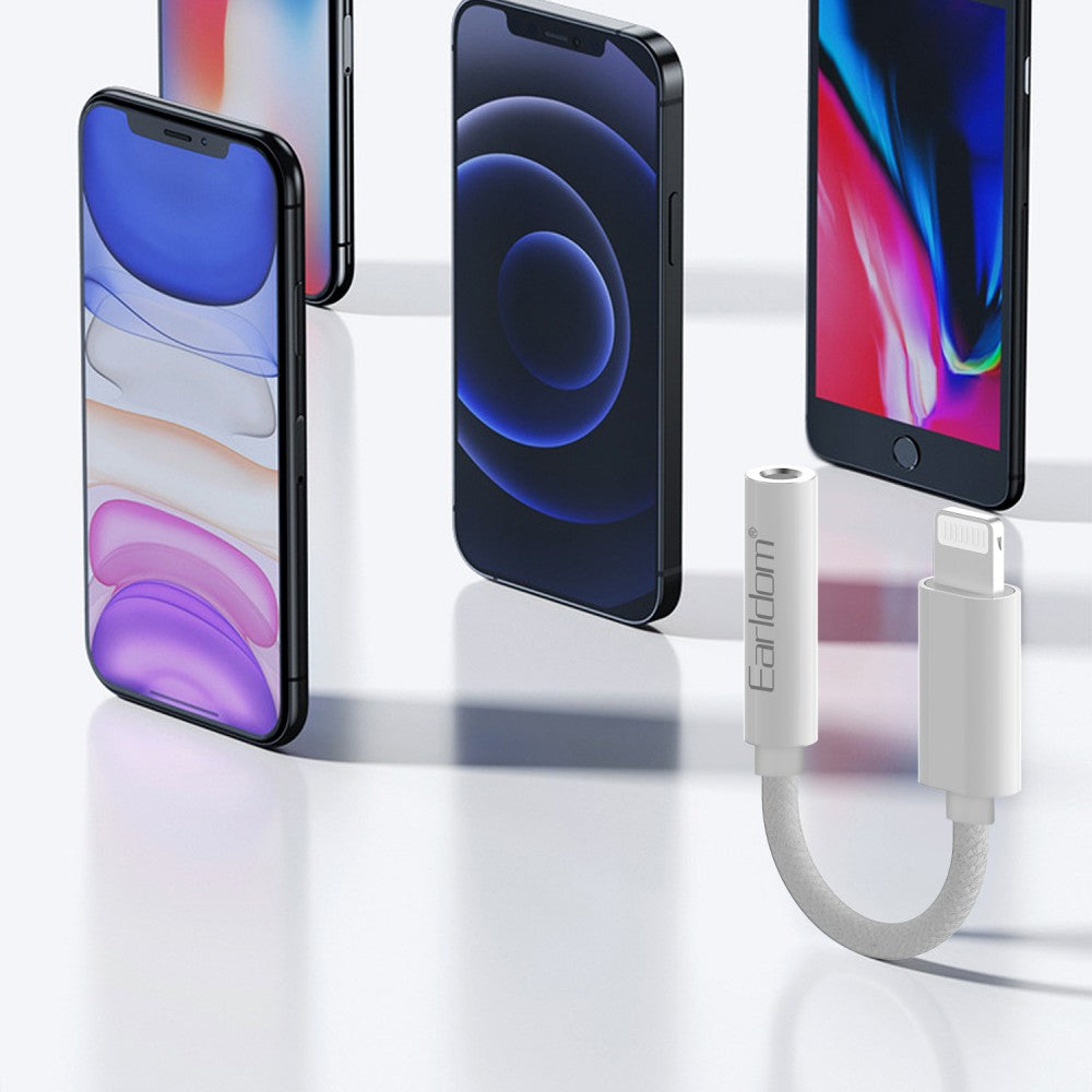 8-Pin to 3.5mm AUX Adapter – MFi-Compatible Audio Cable for iPhone, iPad & iPod | Headphone & Car Stereo Converter