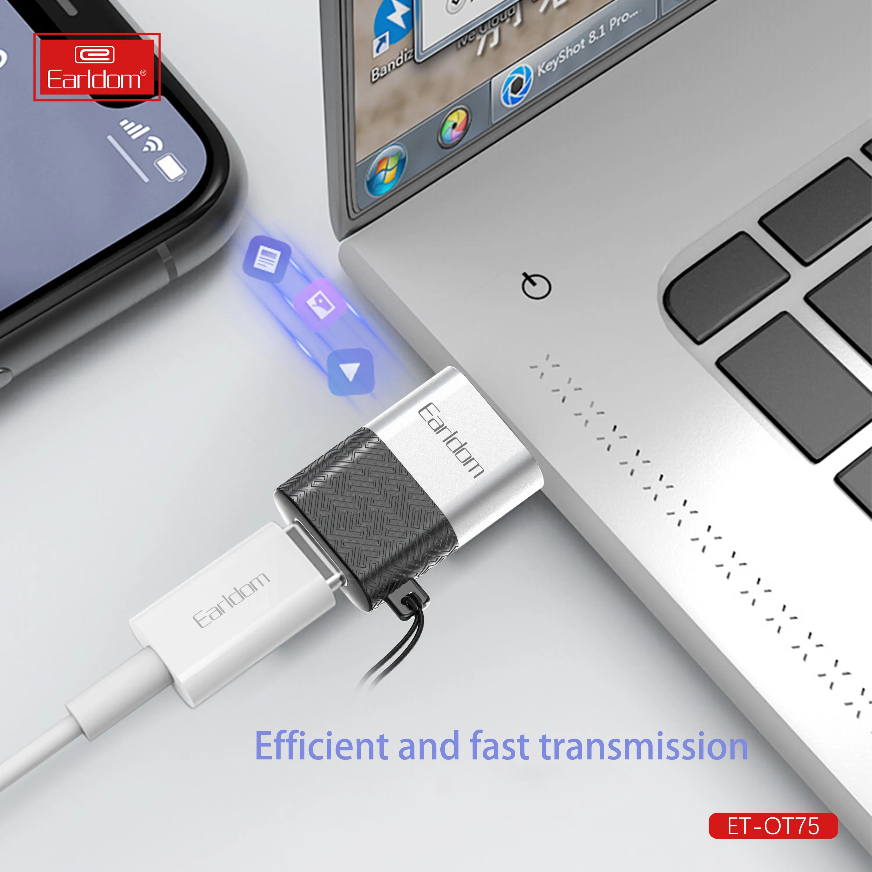USB-C to USB 3.0 Adapter – High-Speed OTG Data Converter for Laptops, Tablets & Phones, Fast File Transfer & Charging