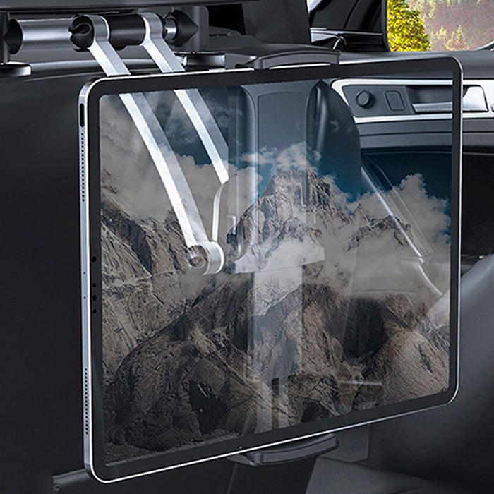 Car Headrest Mount Holder – Adjustable Phone & Tablet Stand for Backseat Entertainment, Universal Vehicle Mount for iPhone, Android & More