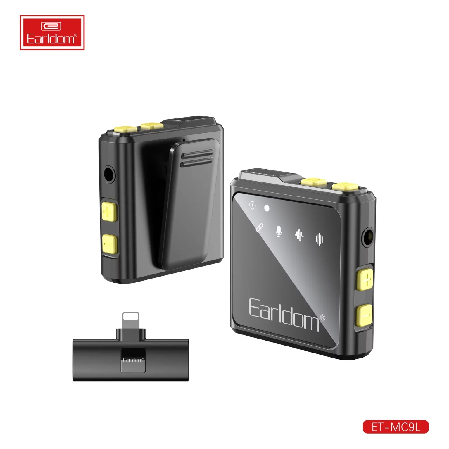 Wireless Microphone with Collar Clip – Noise-Canceling Lavalier Mic for Smartphones, Cameras & Content Creators, High-Quality Audio for Recording & Streaming