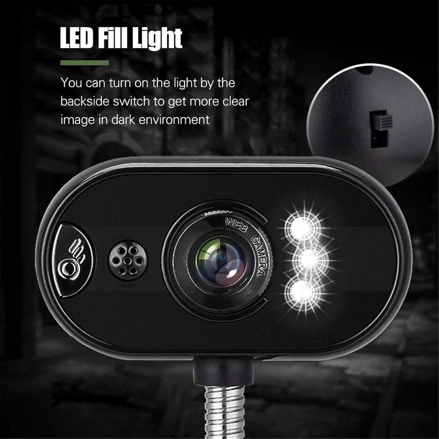 HD Digital Camera – Desk-Mounted USB Webcam with Microphone | Full HD 1080p for Streaming & Video Calls