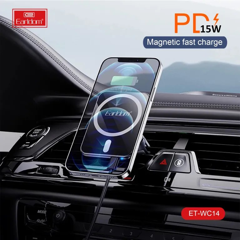MagSafe Car Wireless Charger – Magnetic Air Vent Mount for iPhone Fast Charging on the Go