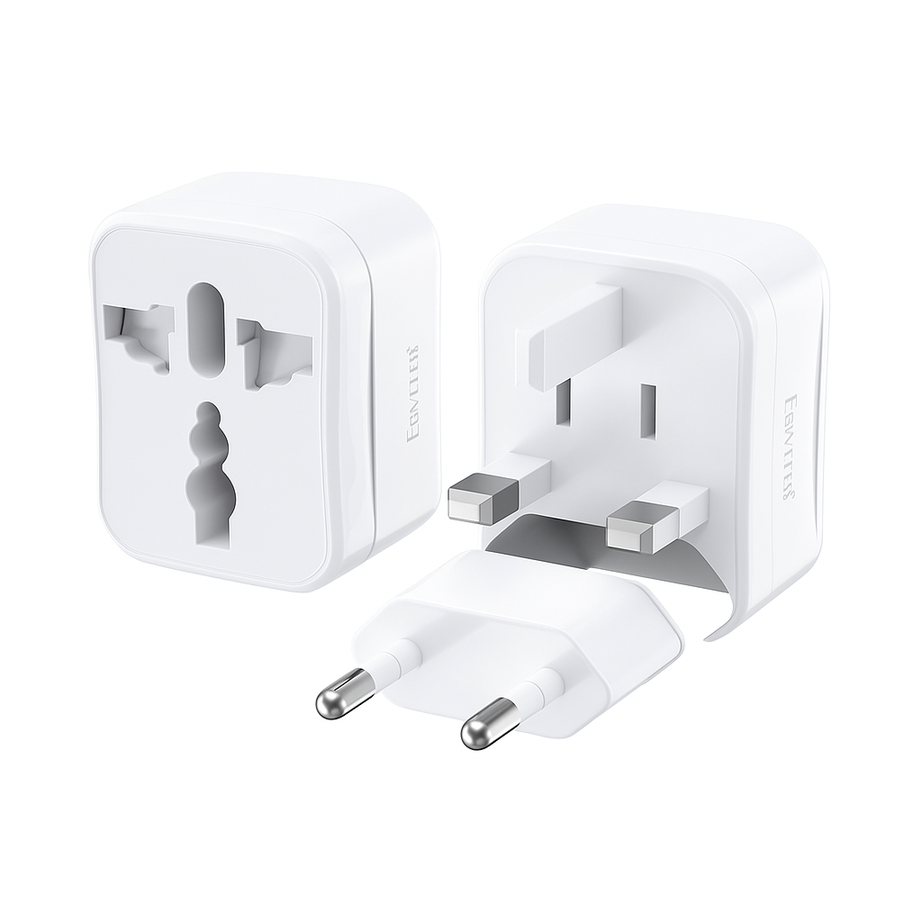 Universal Worldwide Travel Adapter β EU/UK/US/AU Plugs, 1500W