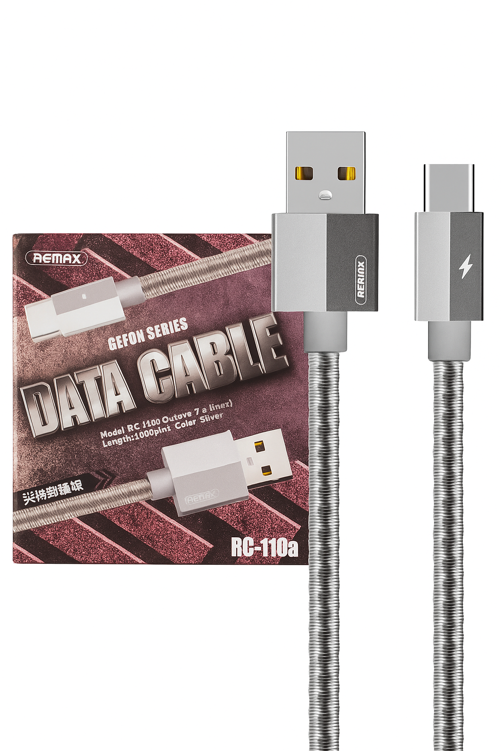 GEFON Series Data Cable – 2.4A Max Fast Charging, 1M Length