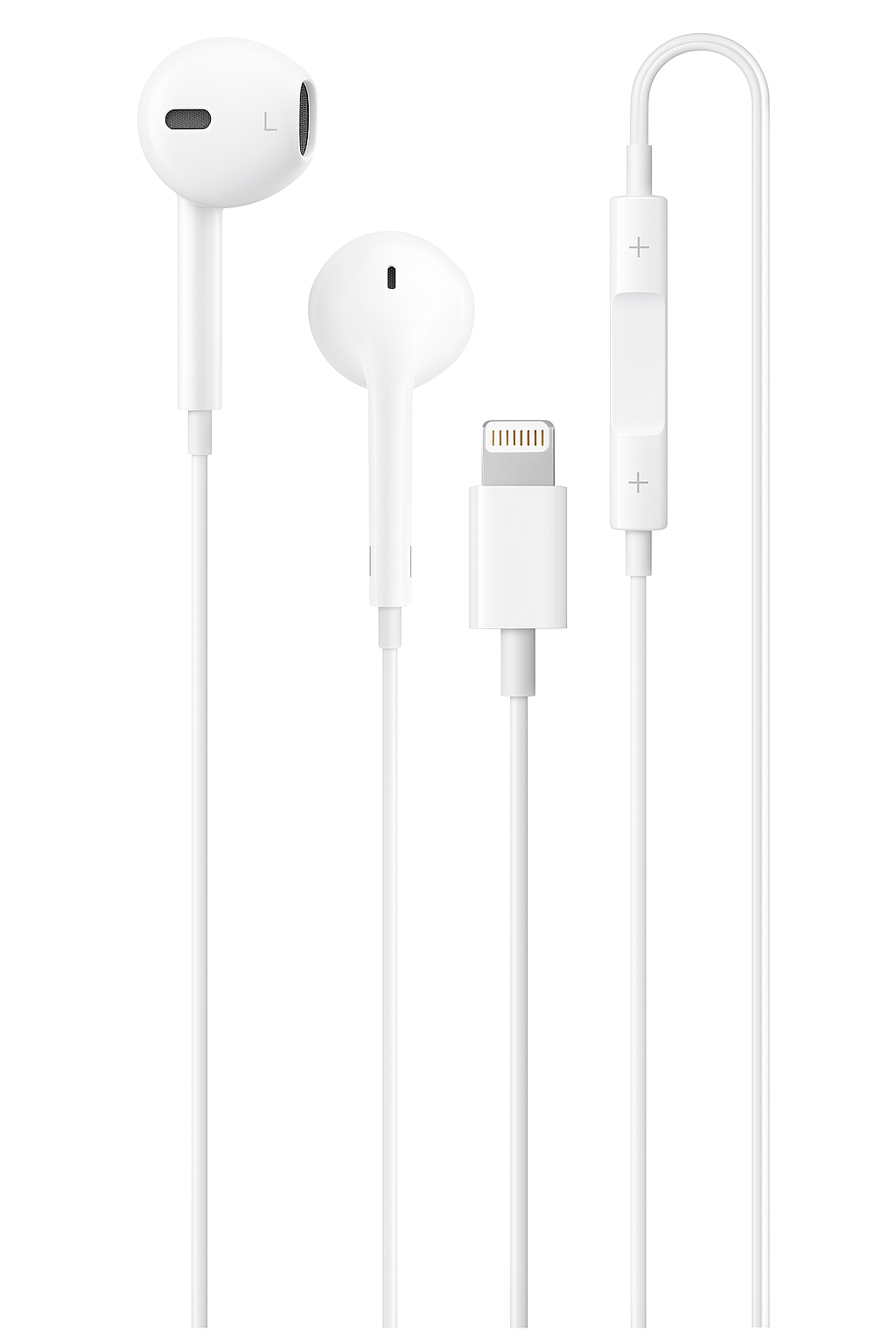 NCC Wired Earbuds (8-Pin) – 8-Pin Connector, Stereo Sound, Built-In Mic