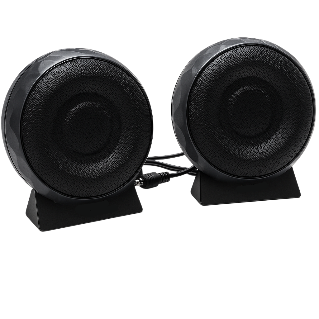 USB2.0 Mini Portable Speaker – Compact Stereo Sound for Laptops, Desktops & Travel