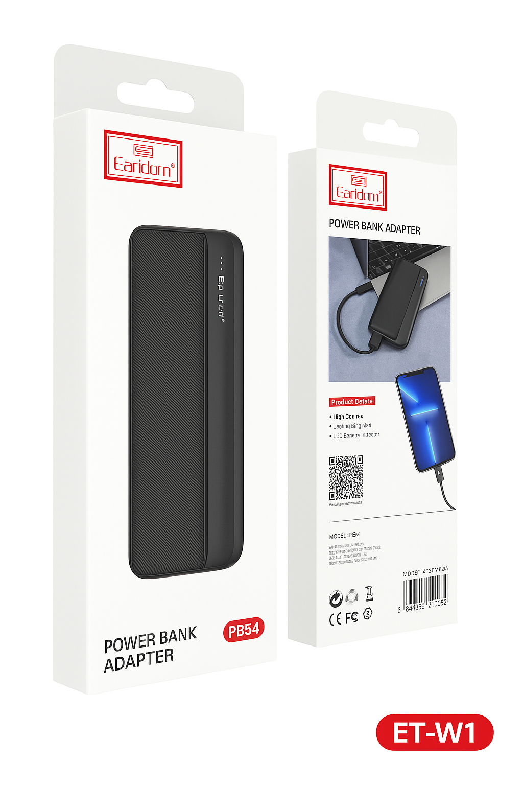 10000mAh Power Bank – Fast Charging Portable Charger with Dual Output & LED Display, High-Capacity Battery Pack for iPhone, Android & More