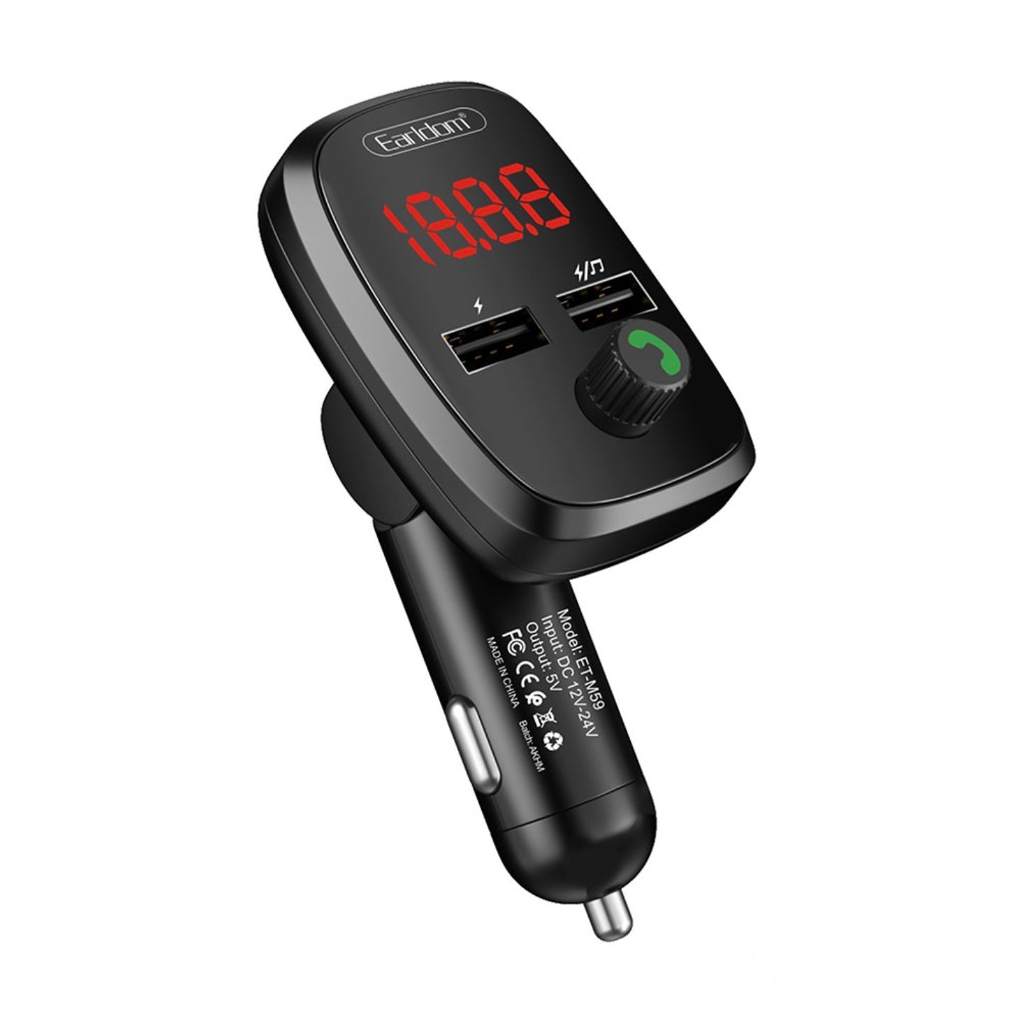 Wireless FM Car Kit with MP3 Player & Dual USB – Bluetooth FM Transmitter Charger