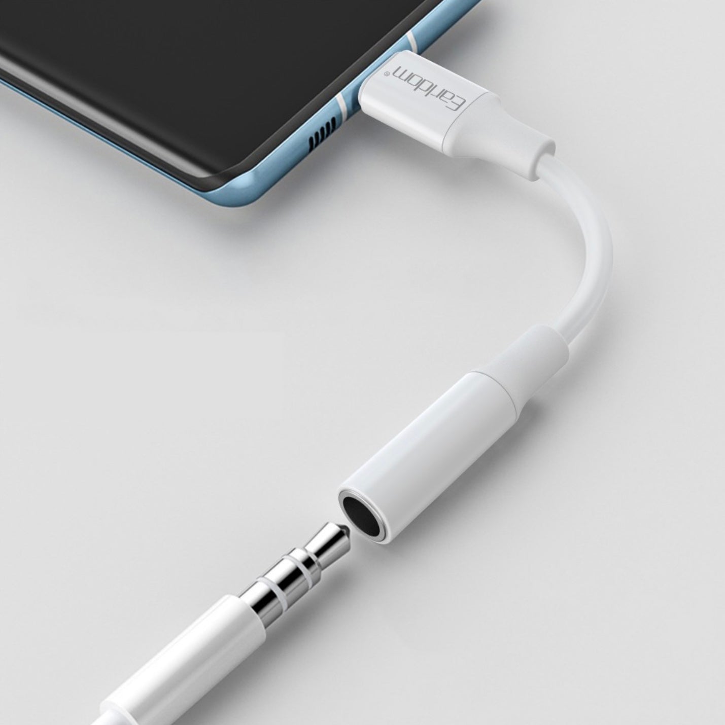 USB-C to 3.5mm AUX & Headset Adapter – Audio + Mic Splitter for Type-C Devices