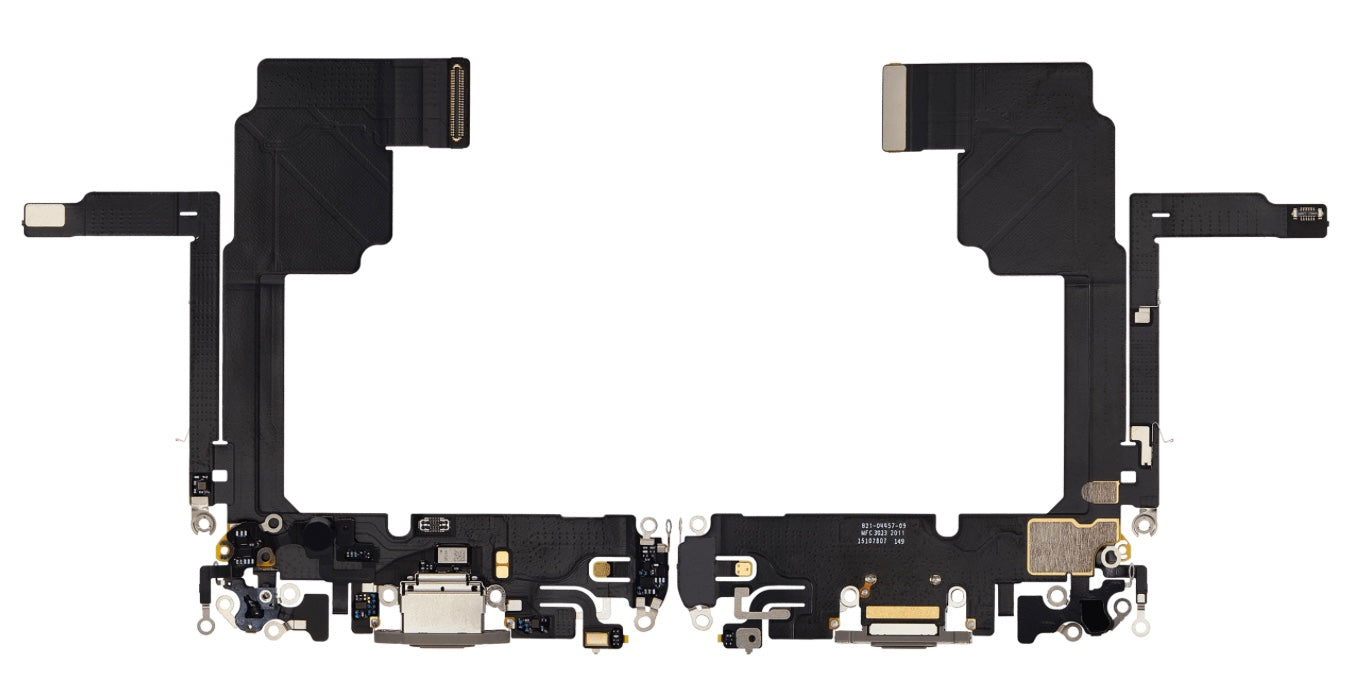 iPhone 15 Pro Charging Port Flex Cable Replacement (USB-C Port, White)