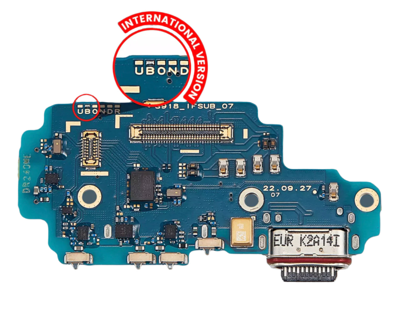 USB-C Charging Flex & SIM Reader Combo for Samsung S23 Ultra β Power & Network Repair Solution