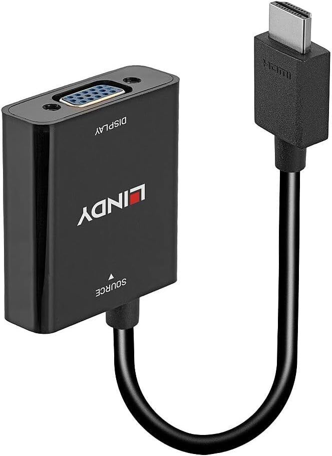 HDMI-A to VGA Converter – Digital to Analog Adapter with Audio Support