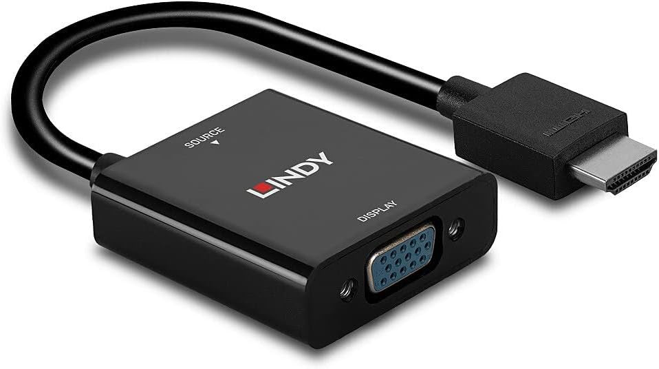HDMI-A to VGA Converter – Digital to Analog Adapter with Audio Support