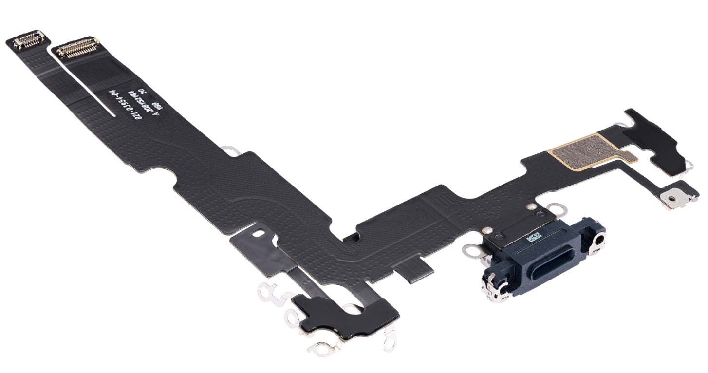 Charging Port Flex Cable (Black) Compatible with iPhone 14 Plus – Internal Charging Dock Connector | A2886 A2632 A2885 A2888