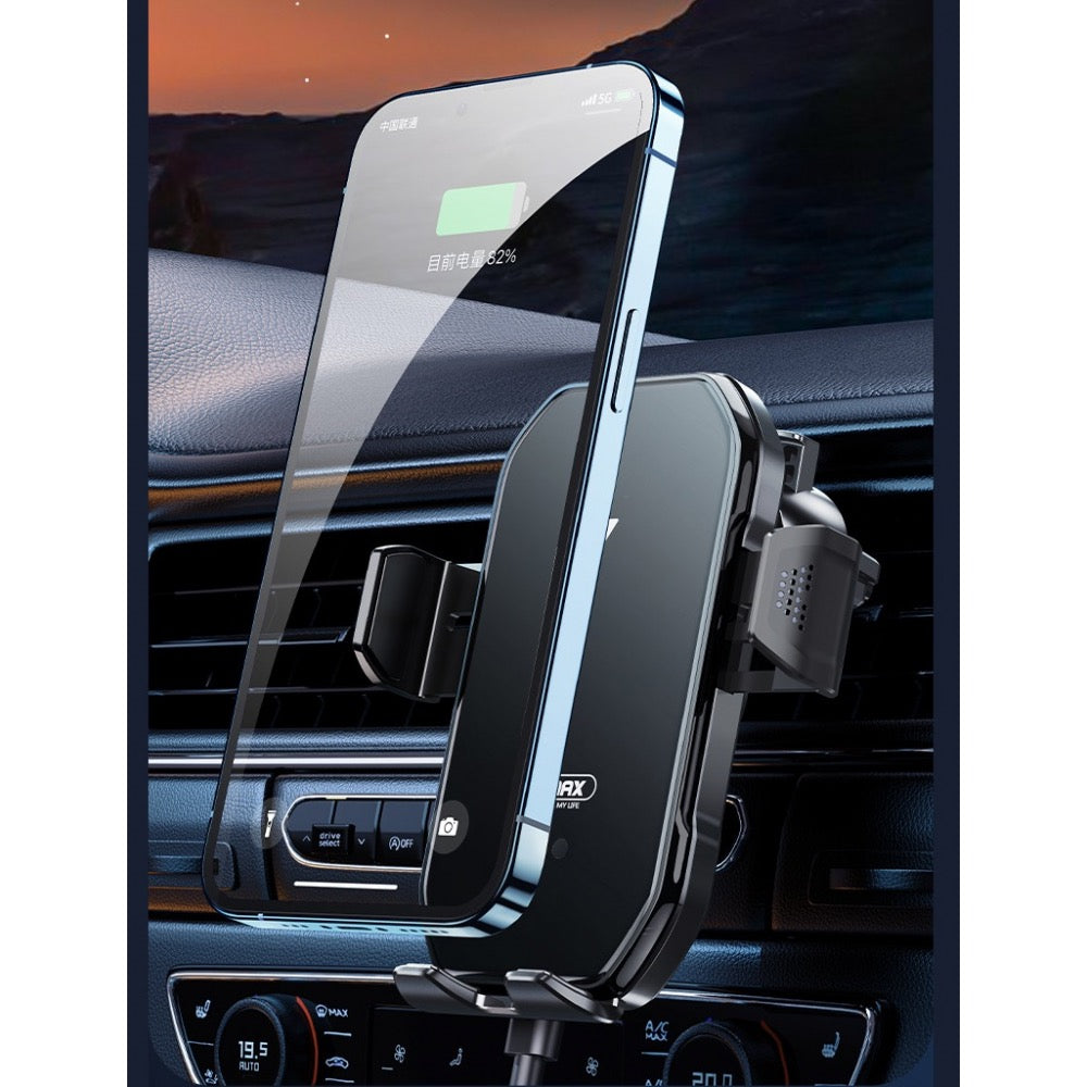 Wireless Car Phone Holder β 15W Fast Charger, 360Β° Adjustable Mount