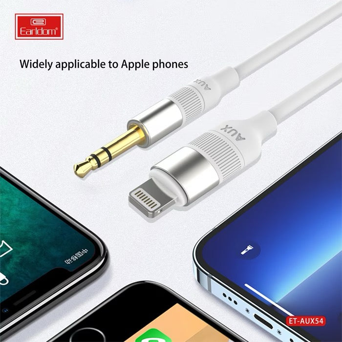 8-Pin to 3.5mm Silicone AUX Audio Cable – Durable & Flexible