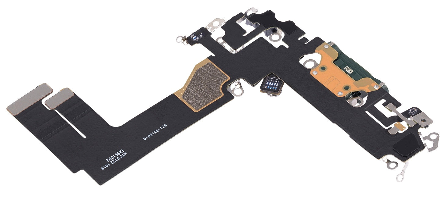 Charging Port Flex Cable Compatible with iPhone 13 Mini – Green USB + Microphone Connector | A2628 A2630 A2629