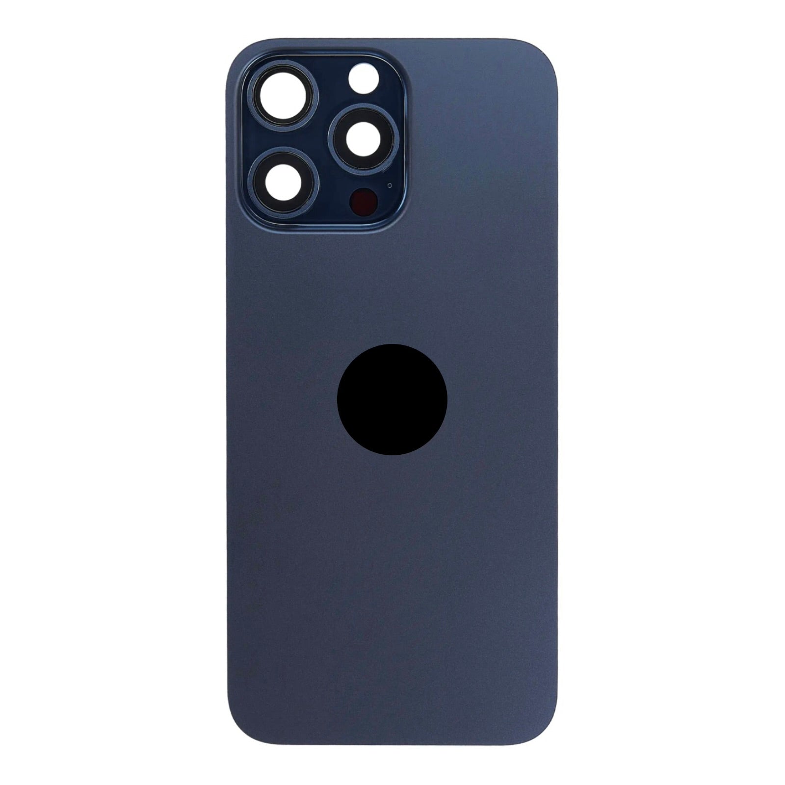 Magnetic Back Glass Housing with Steel Plate β Compatible with iPhone 15 Pro Max β Titanium Blue