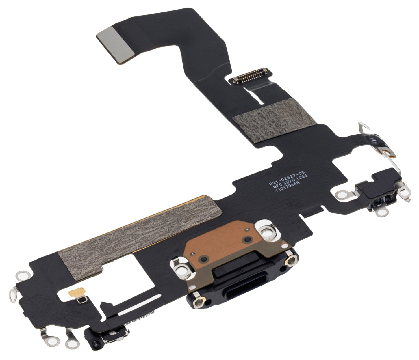Charging Port Flex Cable Compatible with iPhone 12 – Black USB Connector with Microphone | A2172 A2402 A2403 A2404