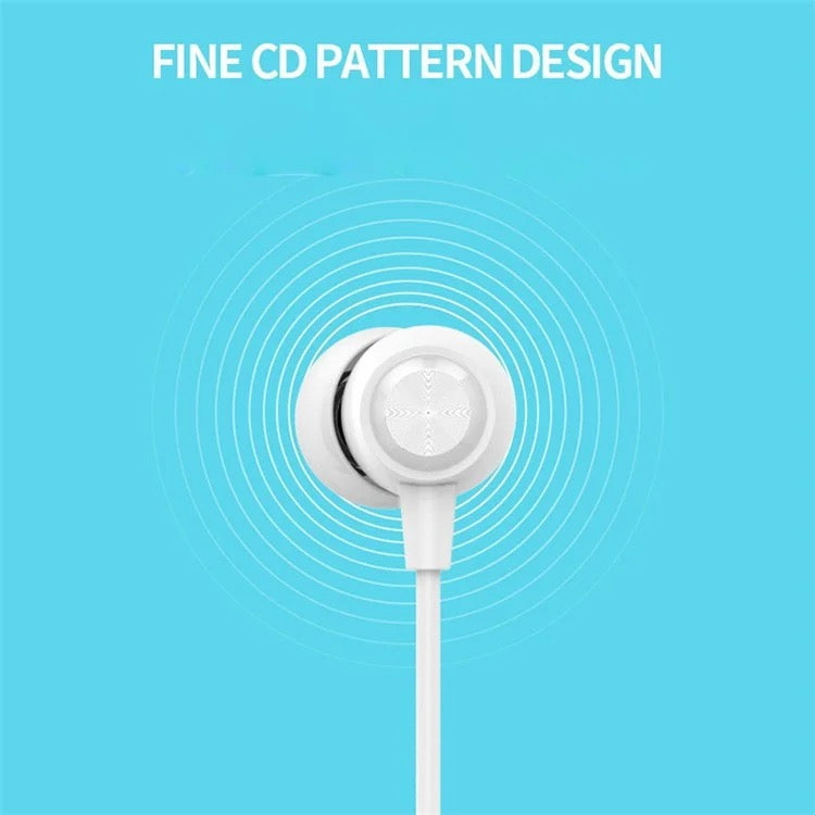 Effortless Joyful Sound | 3.5mm Wired Earphones | 10mm Drivers | Inline Controls | Tangle-Free Flat Cable