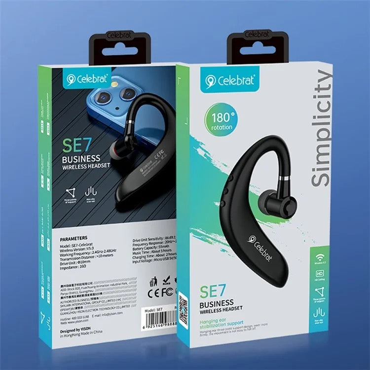 Wireless Ear-Hook Sports Earbuds V5.0 – Secure Fit & Long Playtime