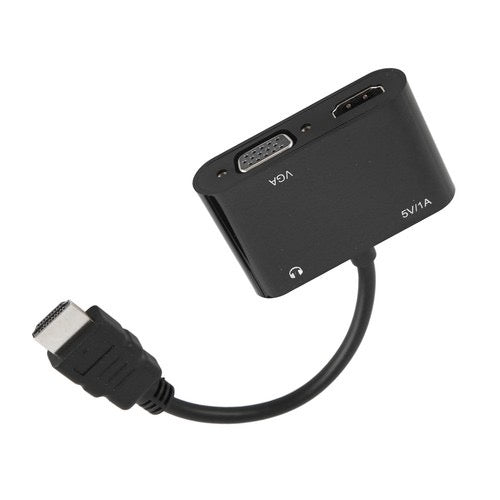 HDTV to HDTV + VGA Adapter with Audio – Dual Output Display Converter