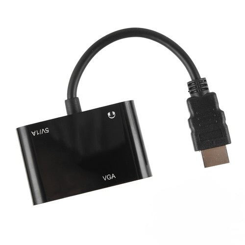 HDTV to HDTV + VGA Adapter with Audio – Dual Output Display Converter