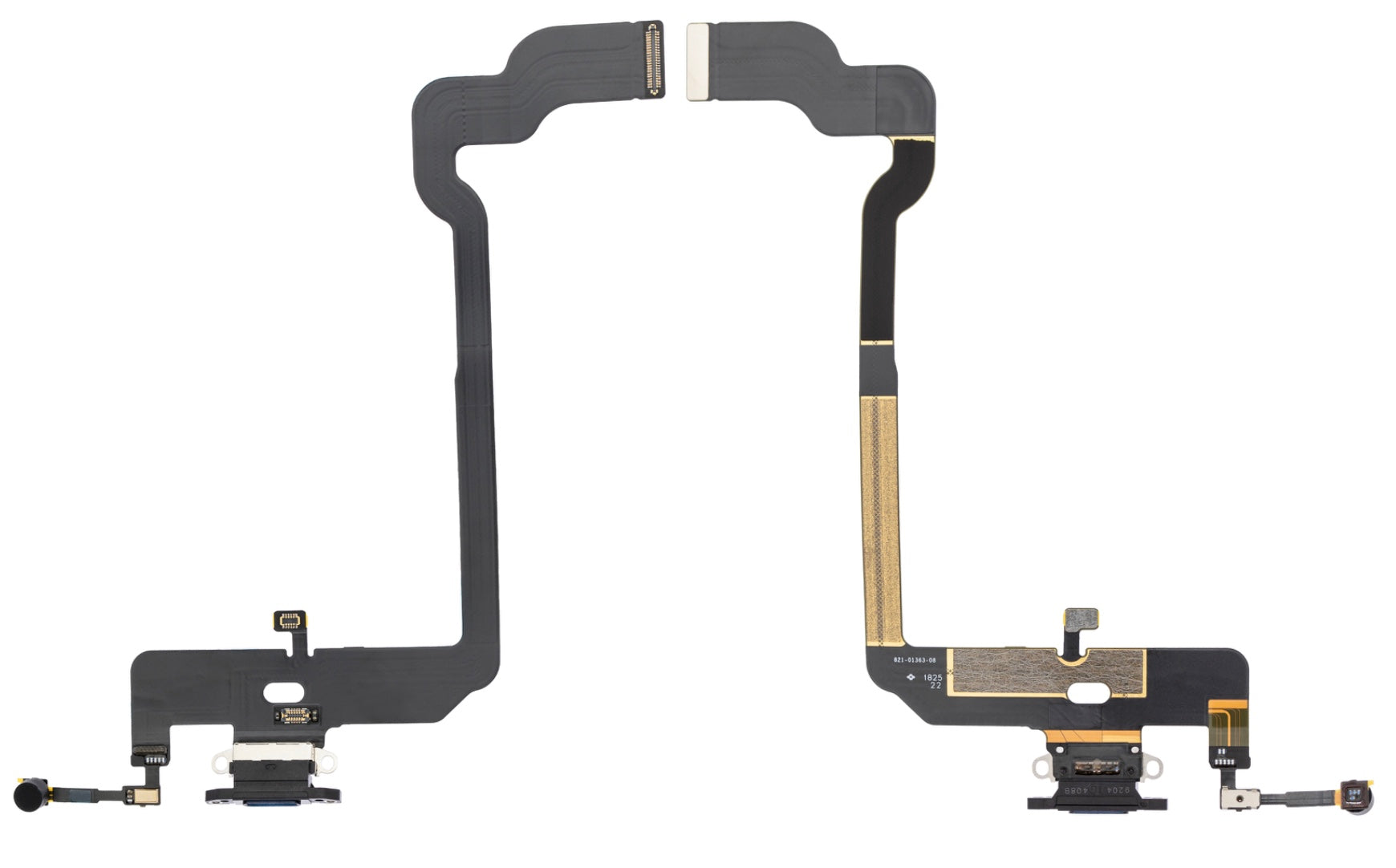 Charging Port Flex Cable Compatible with iPhone XS – Black USB Charging Dock with Microphone | A1920 A2097 A2098