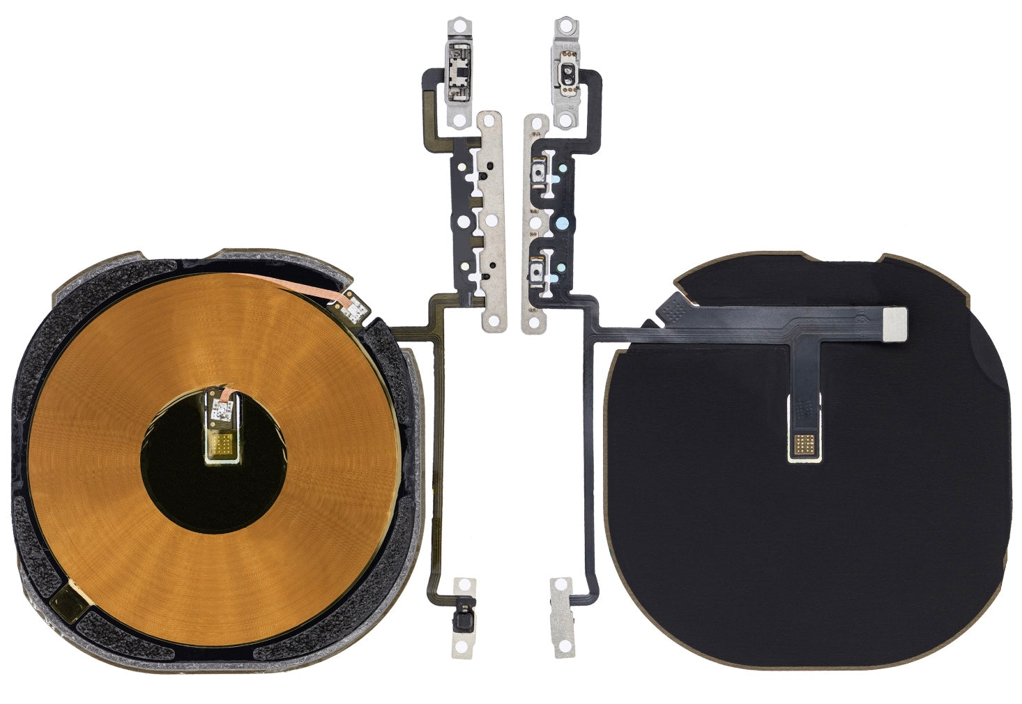 NFC Coil with Volume Button Flex Cable Compatible with iPhone XS – Wireless Communication & Side Key Strip | A1920 A2097 A2098