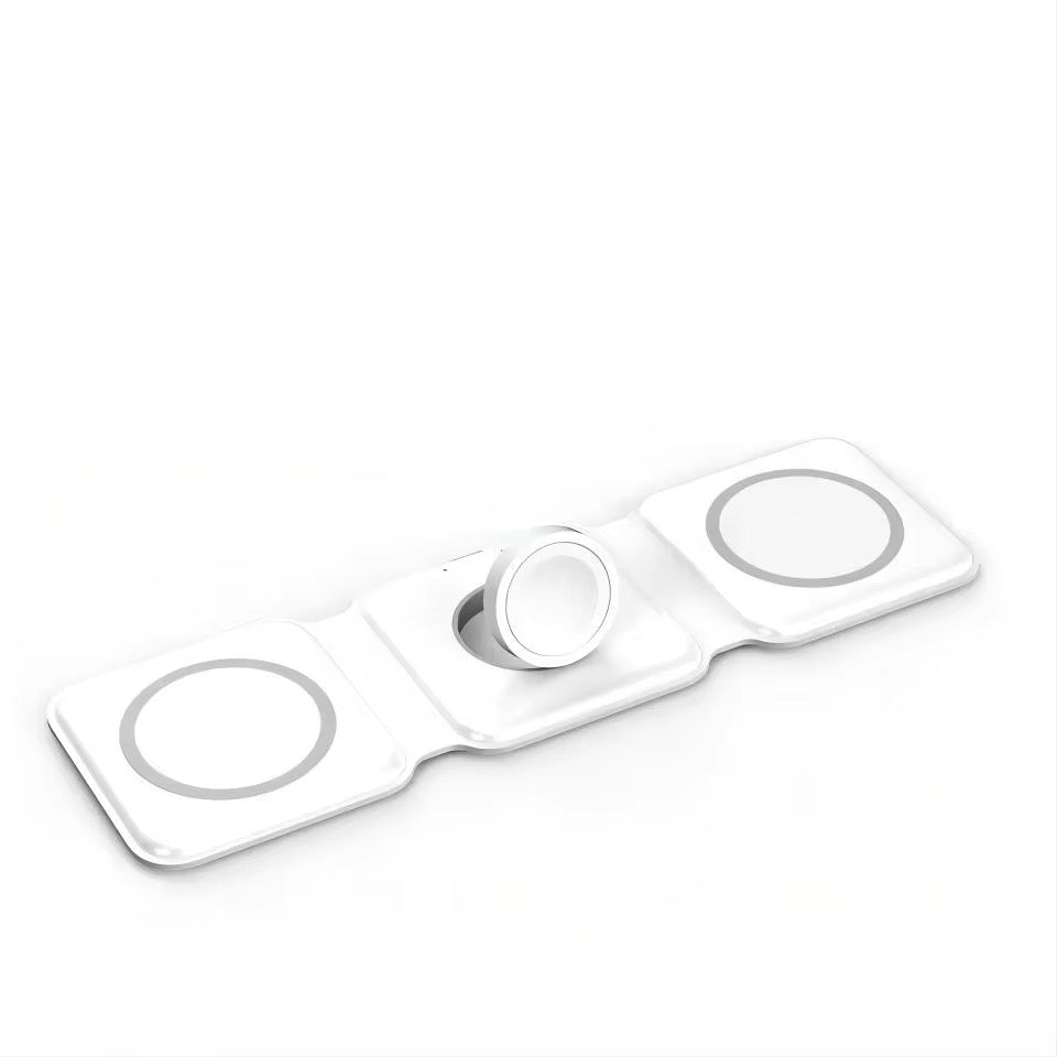 3-in-1 Magnetic Wireless Charger β Fast Charge for Phone, Watch & Earbuds