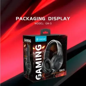 Wired Gaming Headset with 40mm Drivers – HD Mic, 3.5mm Dual Jack, Surround Sound