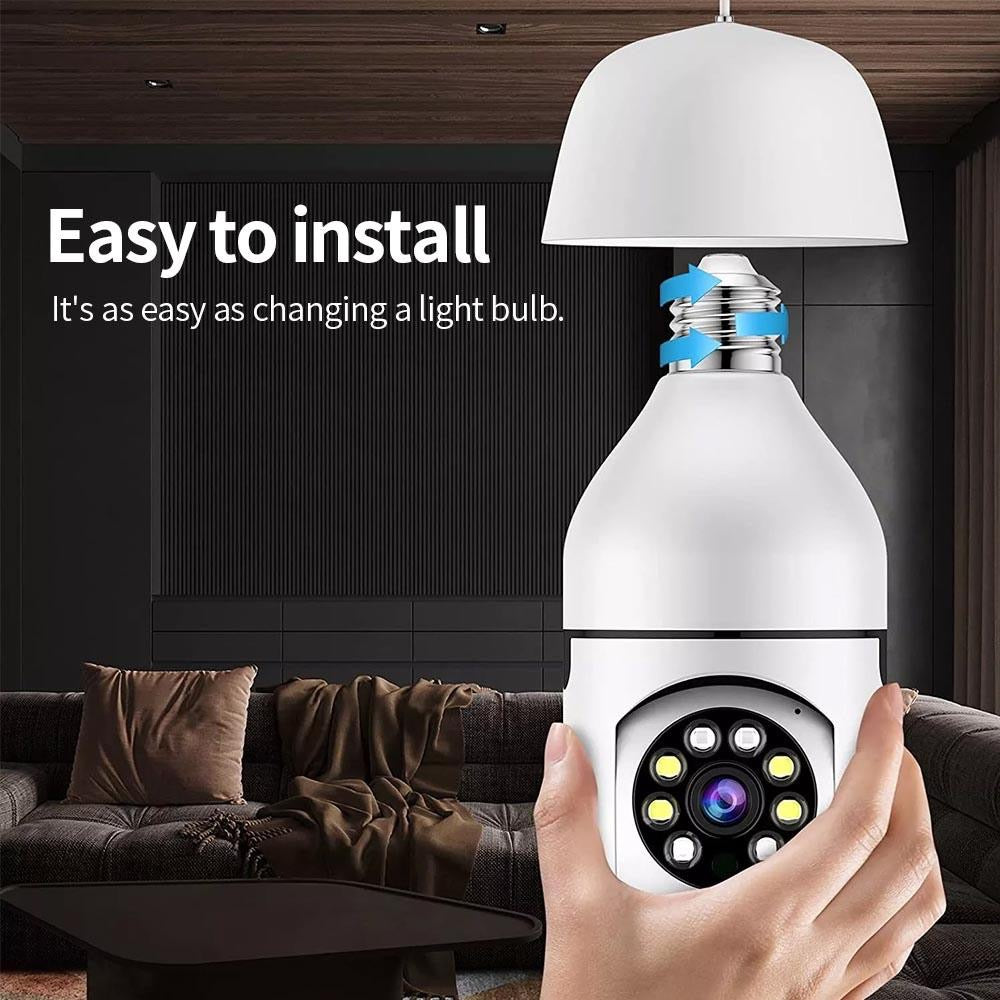 WiFi Panorama Security Camera – 360° Remote Viewing, Motion Detection