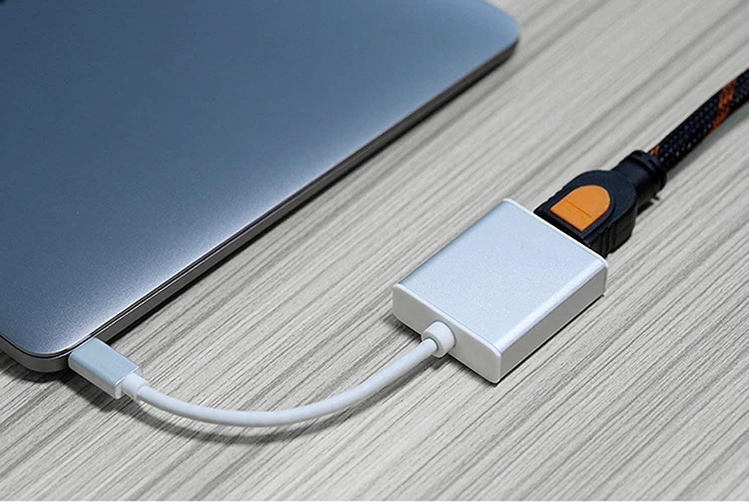 HDMI to Type-C Adapter – 4K UHD Video Converter for USB-C Displays