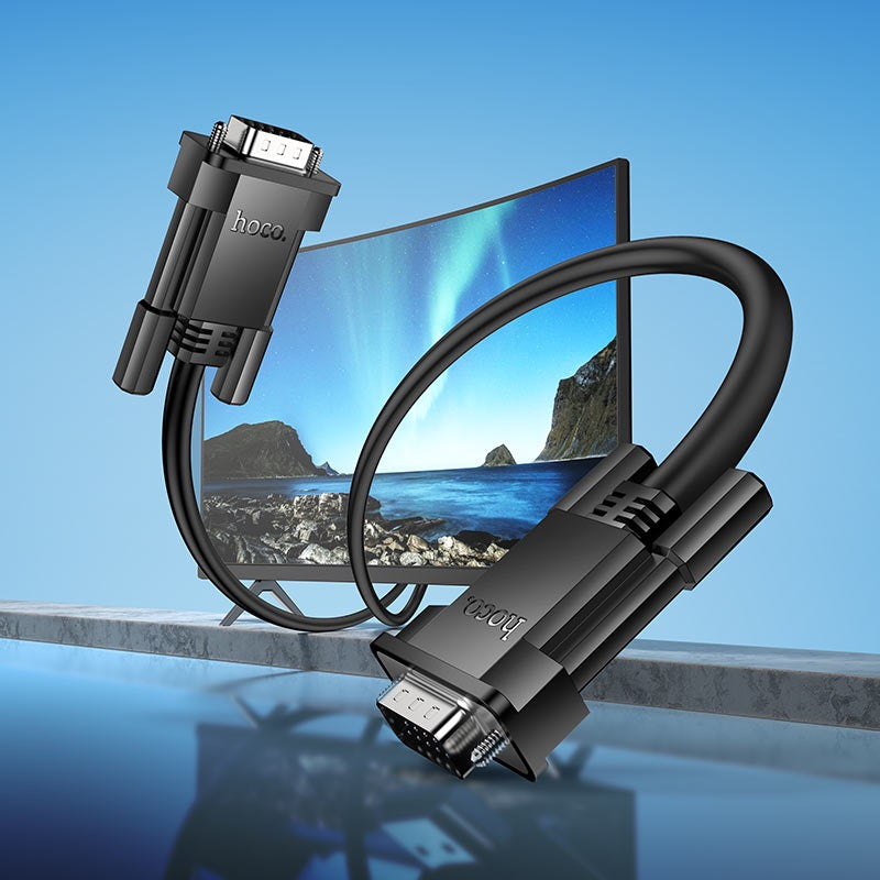 VGA to VGA Male-to-Male 2M HD Data Cable – Durable 4K 60Hz Display Support