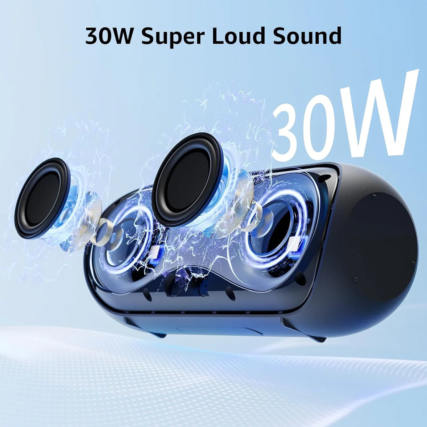 Colorful Wireless Speaker 30W with LED Lights, TF Card & IPX7 – 4000mAh