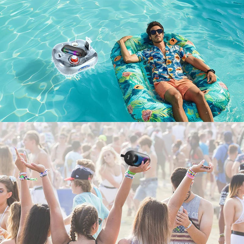 Colorful Wireless Speaker 30W with LED Lights, TF Card & IPX7 – 4000mAh