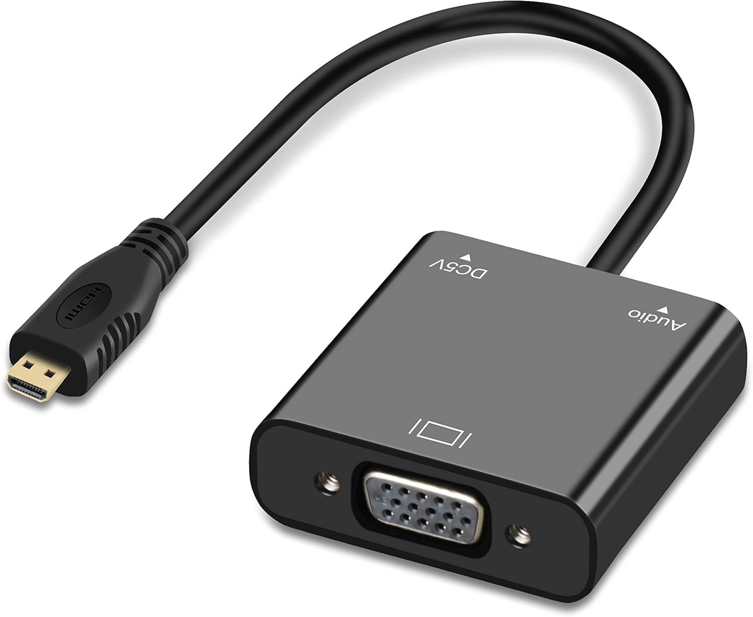 VGA to Micro HDMI Adapter – Legacy VGA to Micro HDMI Display Converter