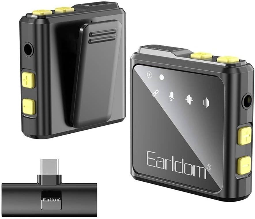 Type-C Wireless Collar Clip Microphone – Plug & Play Lavalier Mic for Android & USB-C Devices