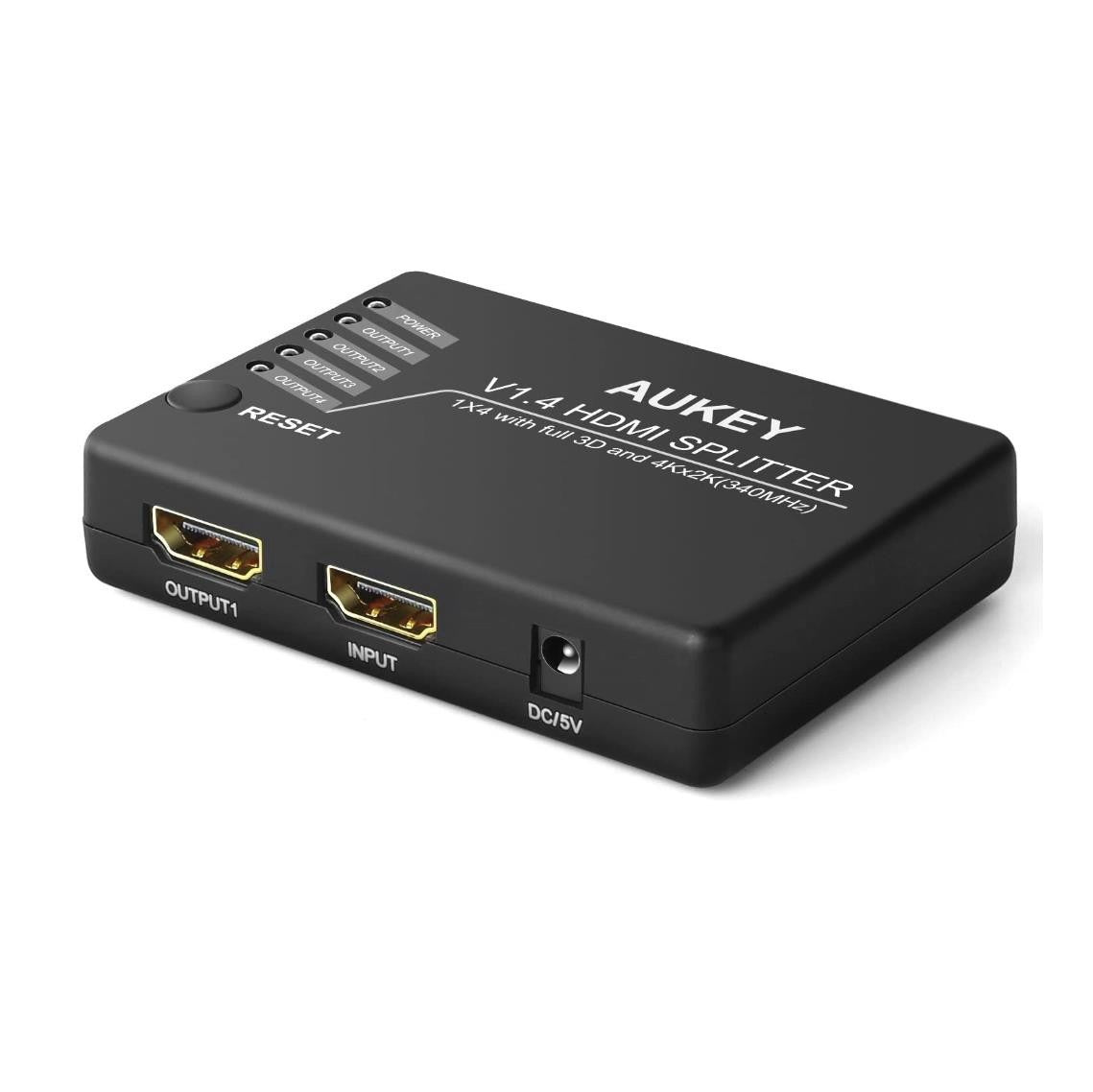 HDMI 1.4 Splitter 1x4 – 4K@30Hz, Full 3D Support, ABS Shell