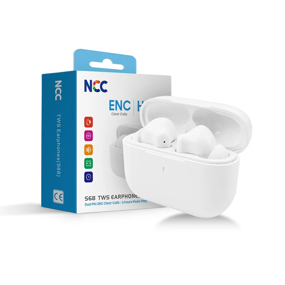 NCC TWS Earphones – True Wireless, Enhanced Bass, Fast Bluetooth 5.3