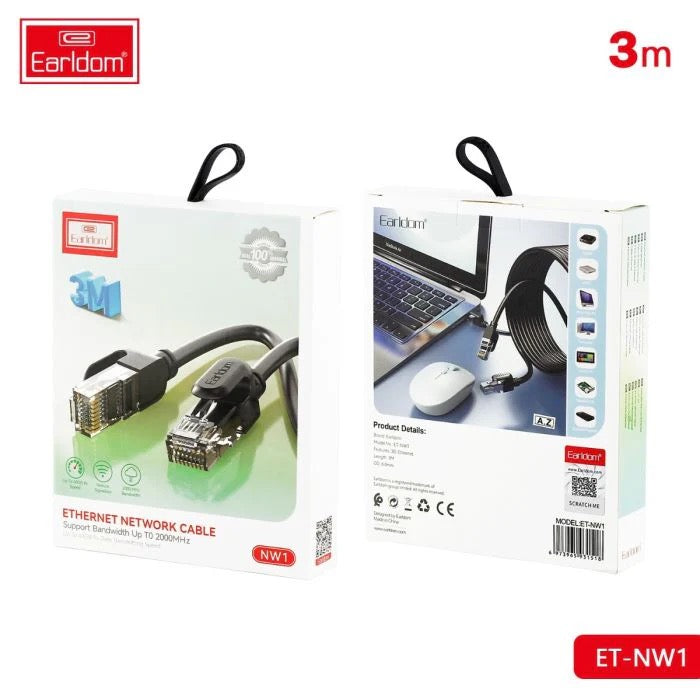 High-Speed Ethernet Cable – 40Gbps Internet LAN Cable for Home, Office & Gaming Networks