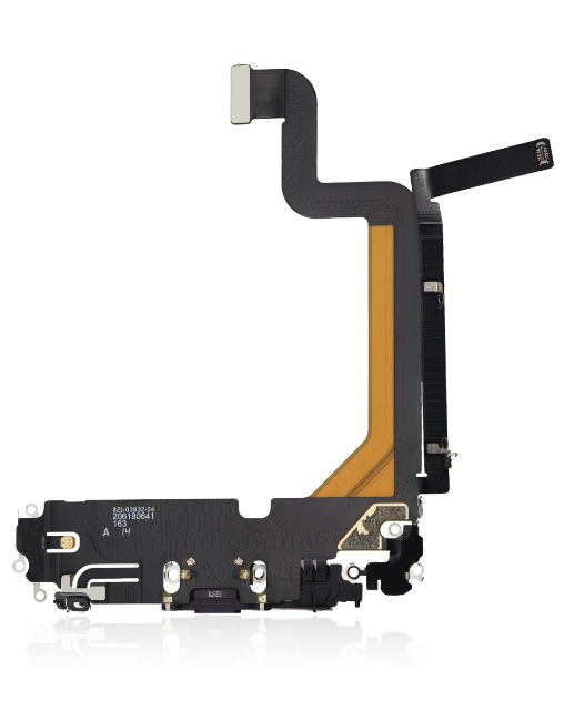 iPhone 14 Pro Max Charging Port Flex β Purple OEM-Compatible USB-C Dock + Microphone Flex | Models A2651 A2894 A2896 A2895