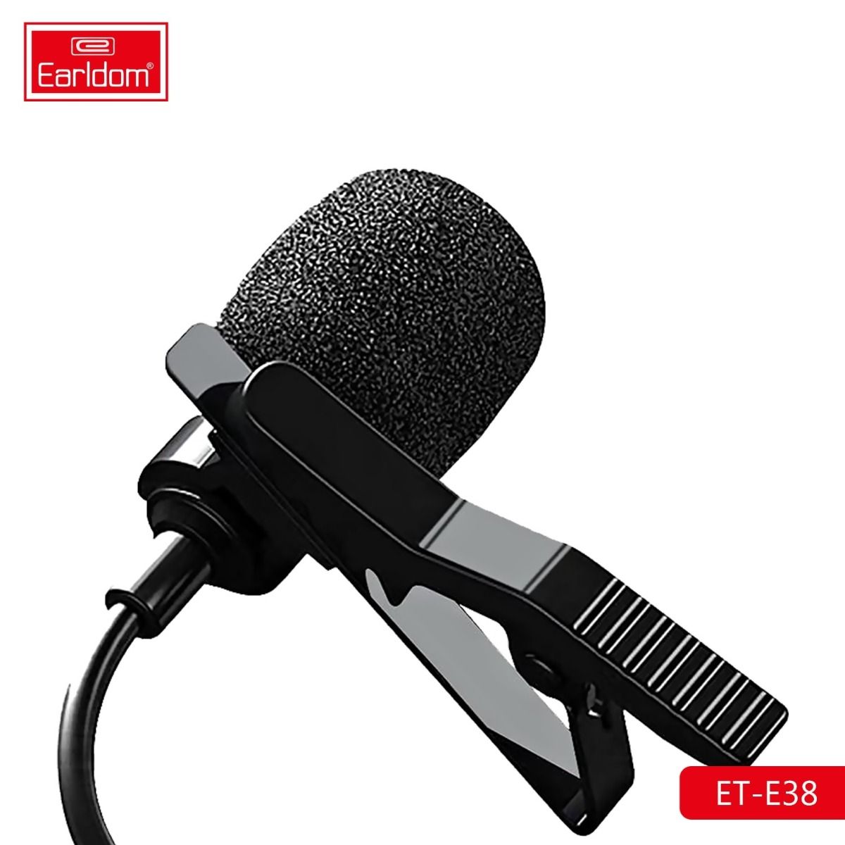 Mini Lavalier Microphone with 3.5mm Female Adapter & Clip – Plug & Play for Mobile, DSLR, and Camera Recording