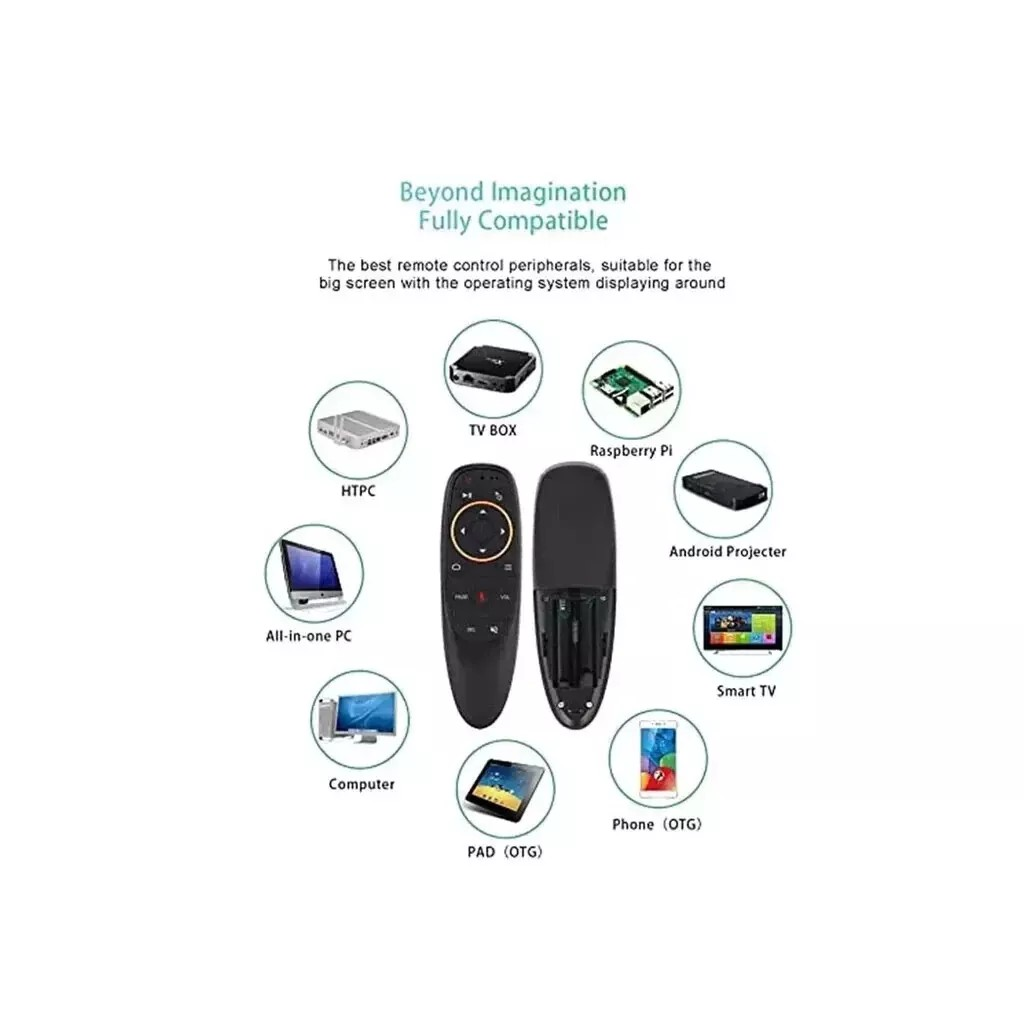 2.4GHz Wireless Air Mouse Remote – Handheld Controller for Android TV, Smart Projector, PC & Laptop Navigation