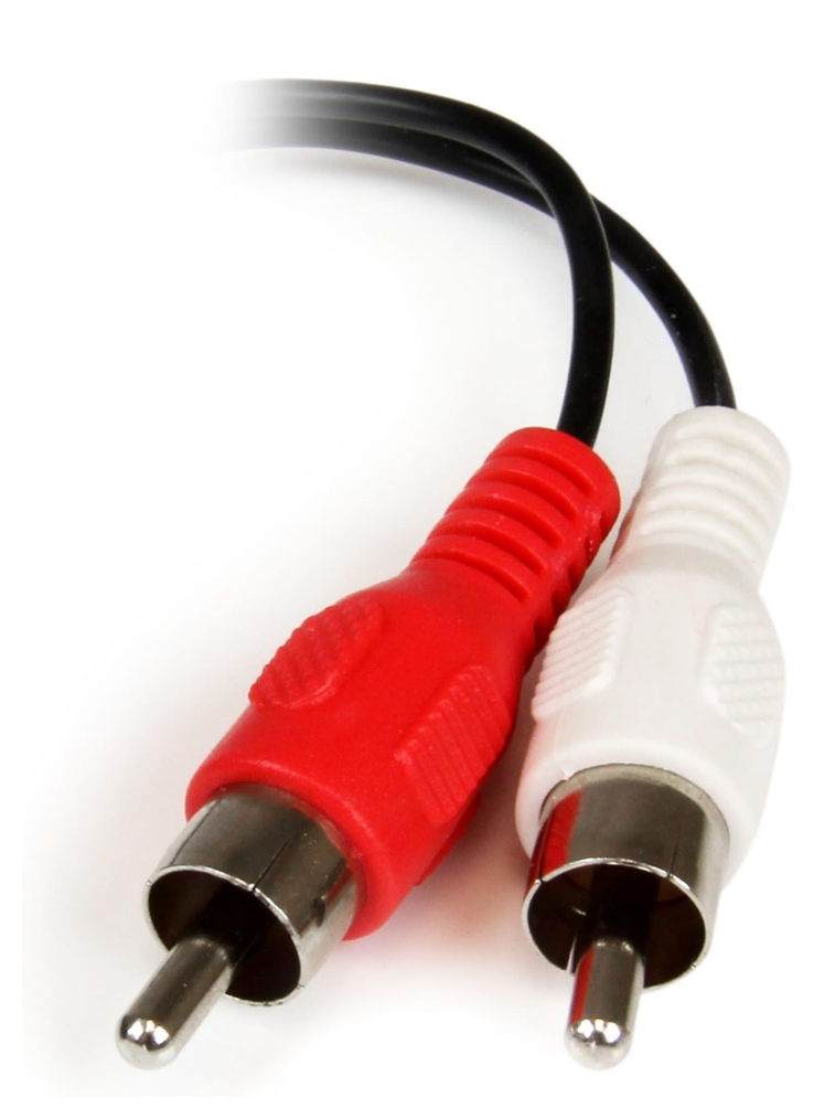 3.5mm AUX to RCA Audio/Video Converter – Stereo to AV Adapter