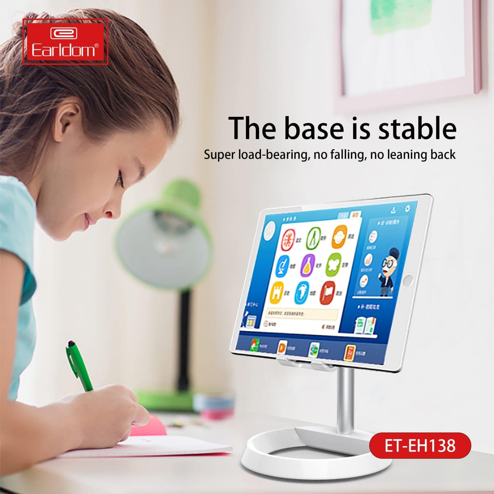 Universal Desktop Phone Holder – Adjustable Stand for Smartphones & Tablets, Ergonomic Viewing Angle for iPhone & Android Devices