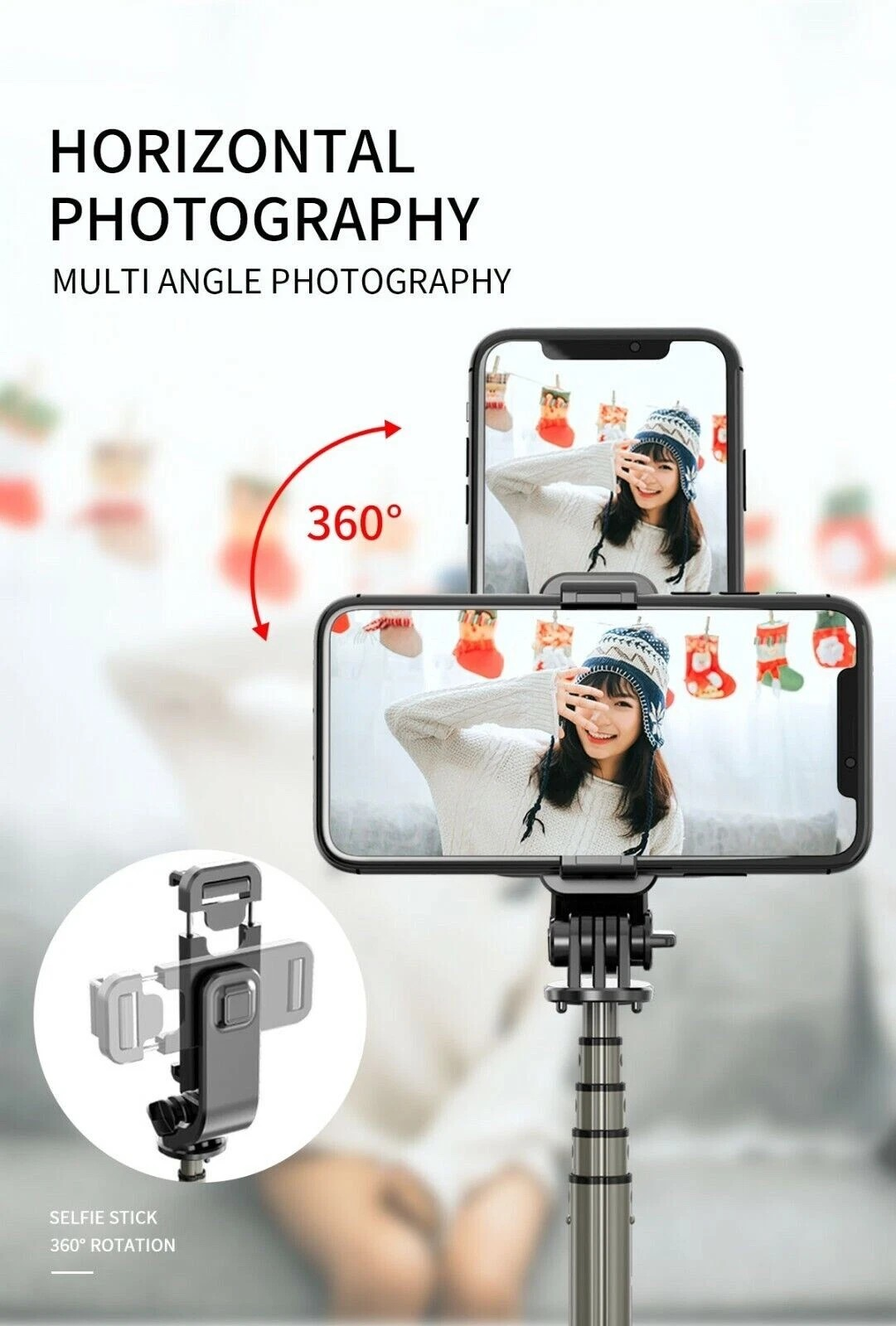 Mini Live Broadcast Selfie Stick – Portable Tripod with Bluetooth Remote for Streaming, Vlogging & Selfies, Compact & Adjustable for iPhone & Android