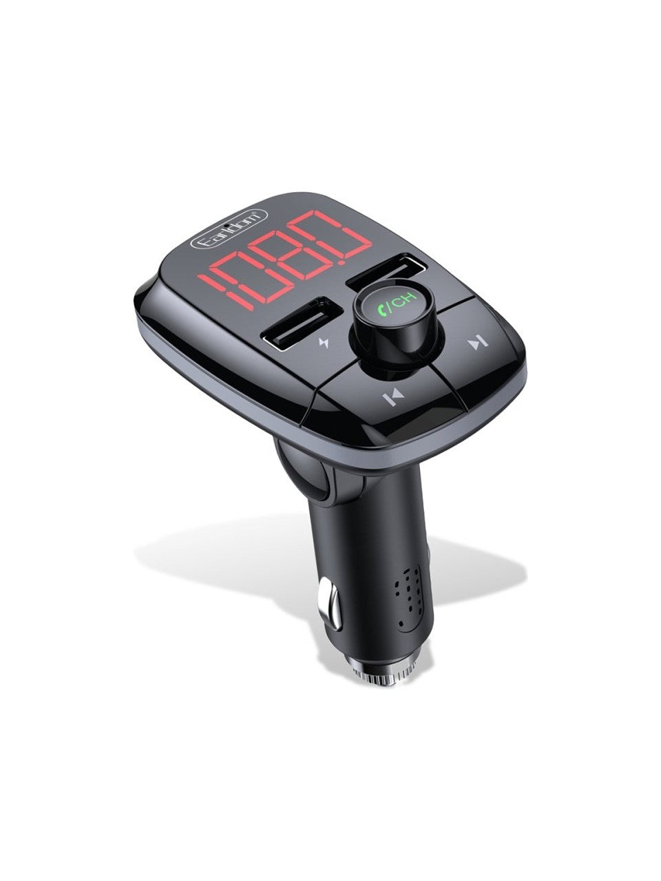 Car MP3 Player with FM Transmitter & Dual USB Charger – Bluetooth Hands-Free Kit for iPhone, Android & More, Wireless Music Streaming & Charging