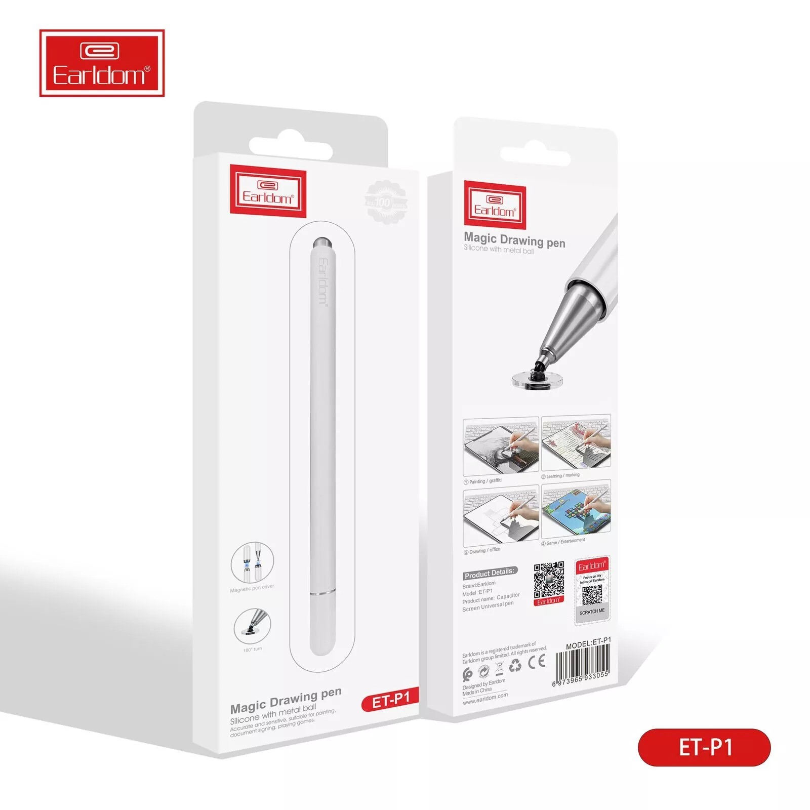 Magic Drawing Pen – Silicone Craft Tool with Metal Ball Tip for Kids, DIY Art, and Creative Painting Projects